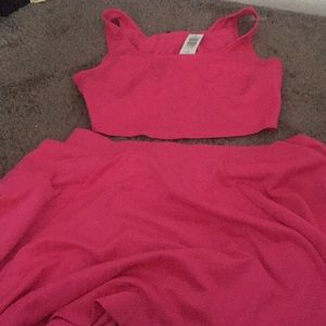 2 piece pink skirt set plus size from torrid